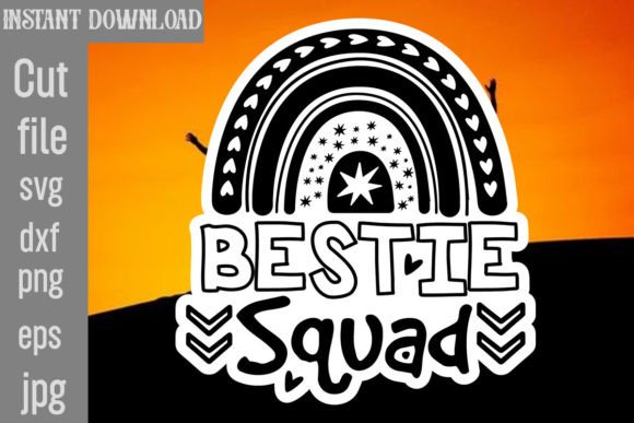 Bestie Squad SVG Cut File: A Graphic Design Asset for Crafts and Branding