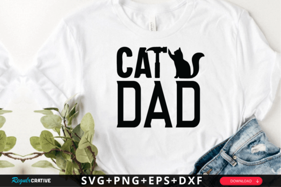 Cat Dad SVG Design: A Graphic for Crafts and Creativity