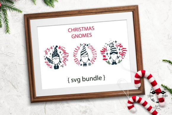 Christmas Gnomes SVG for Crafts and Graphics