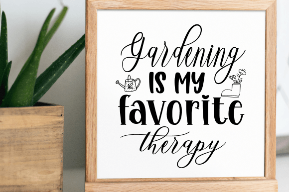 Gardening is My Therapy SVG for Branding and Crafts