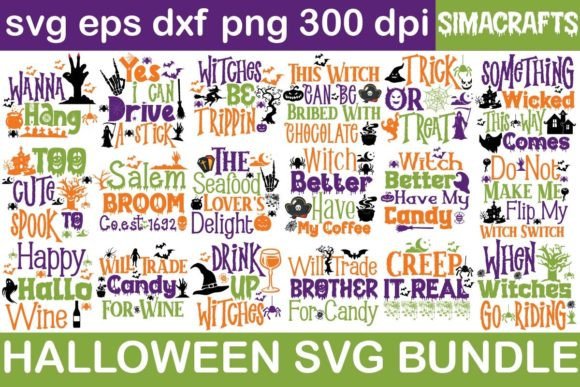 Halloween Font SVG Cut File Bundle for Crafts and Graphics
