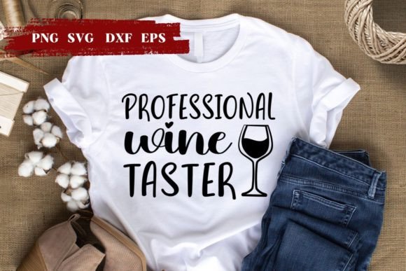 Professional Wine Taster SVG for Crafts and Graphics