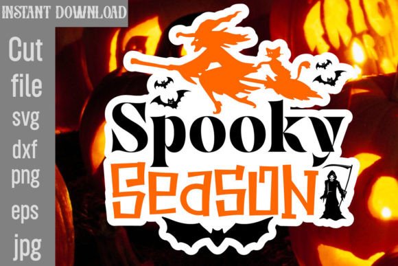 Spooky Season SVG Cut File for Crafts and Graphics