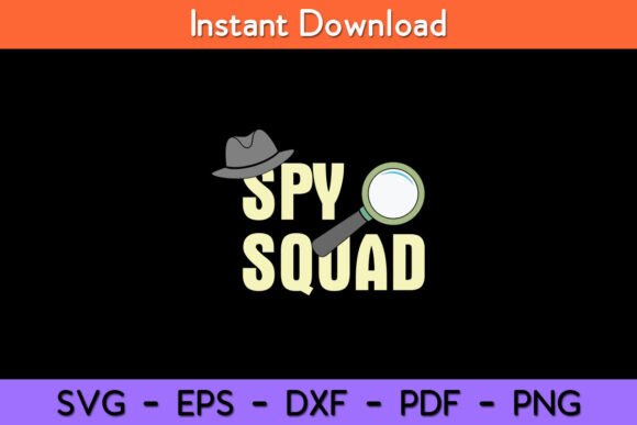 Spy Squad Undercover Agent Costume Embroidery Design